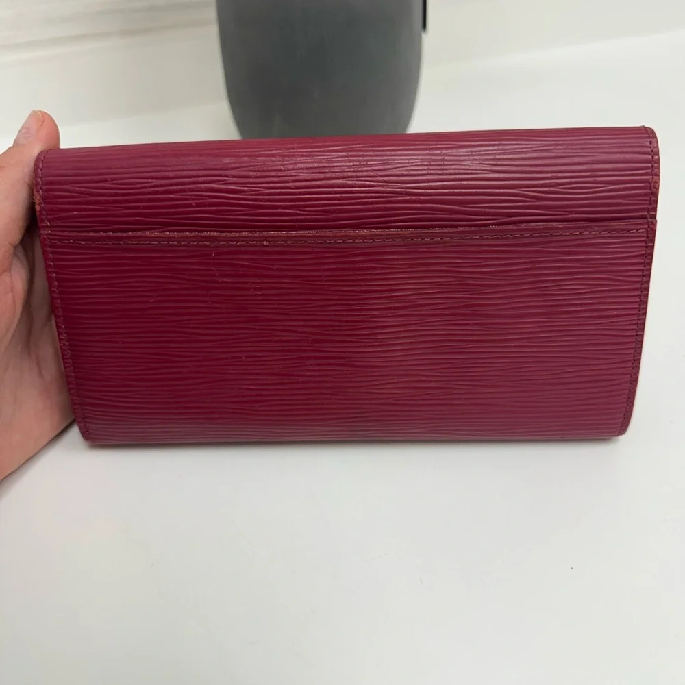Louis Vuitton Red Epi Leather Wallet - Picture 8 of 16